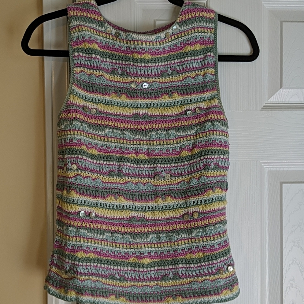 Vintage 2000 Susan Bristol Sleeveless Sweater